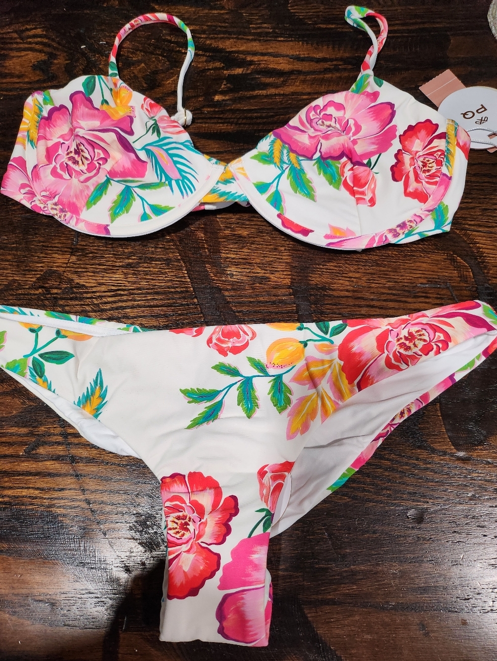 PQ Mita Cali Underwire Bikini Top D/ Bottom Medium - Picture 9 of 15